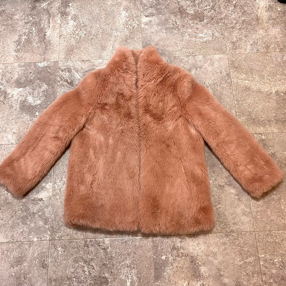 ASOS Faux Fur Pink Coat